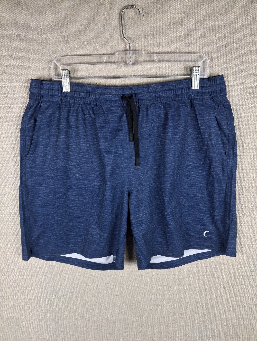 ZYIA Active Shorts Mens Large Blue Heathered Athletic Training Gym Workout